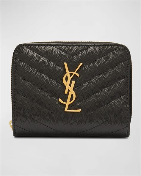 YSL large zip wallet